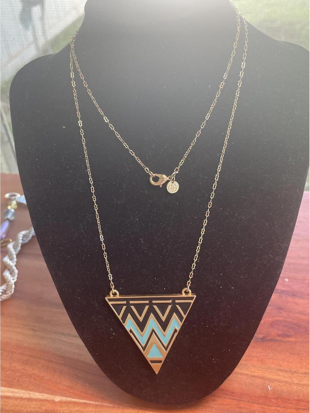 Vintage House of Harlow Triangle Necklace